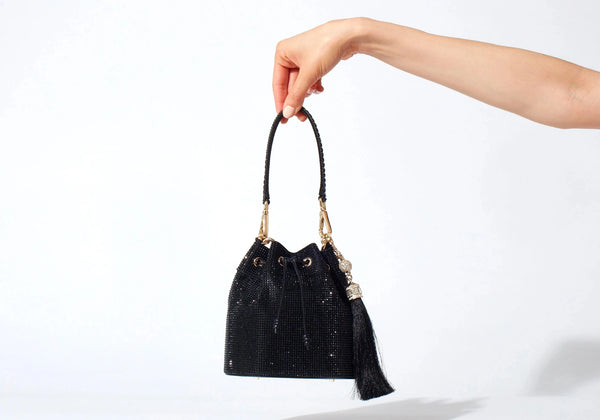 judith leiber Piper Bucket Black