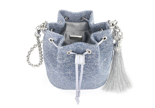 Judith Leiber Piper Sparkle Denim Sky Blue