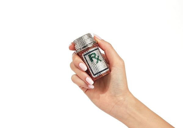 judith leiber Prescription Bottle Pillbox RX
