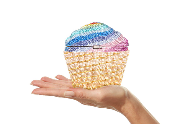 judith leiber Rainbow Cupcake