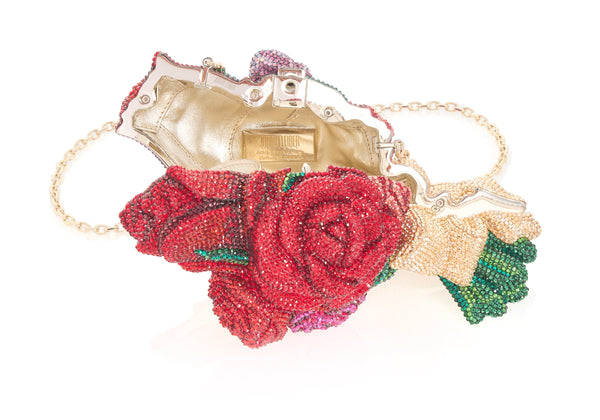 Judith Leiber Red Roses Corsage