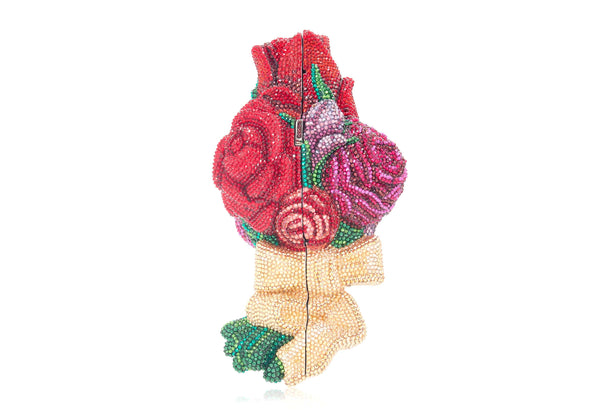 Judith Leiber Red Roses Corsage