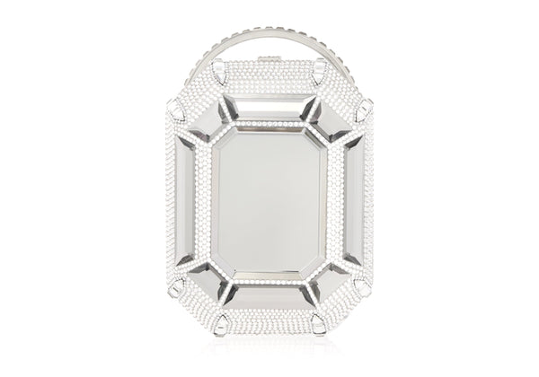 Judith Leiber Ring Emerald Cut Silver