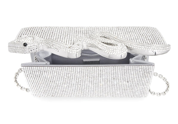 Judith Leiber Serpent Fizzoni Silver