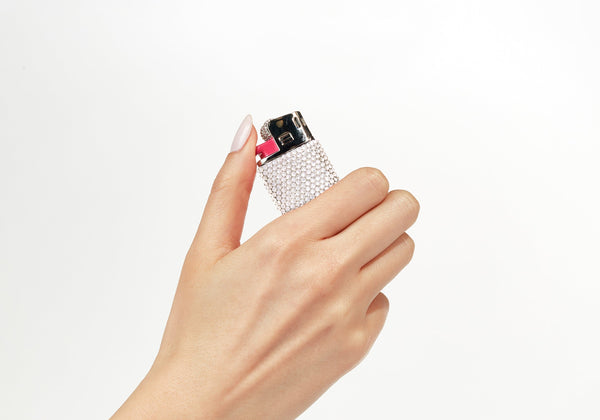 judith leiber Silver Flame Miniature Got a Light?