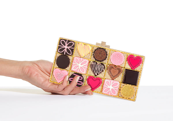 judith leiber Sleek Rectangle Chocolate Box