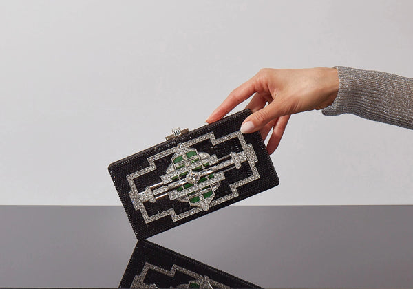 judith leiber Sleek Rectangle Lillian Black