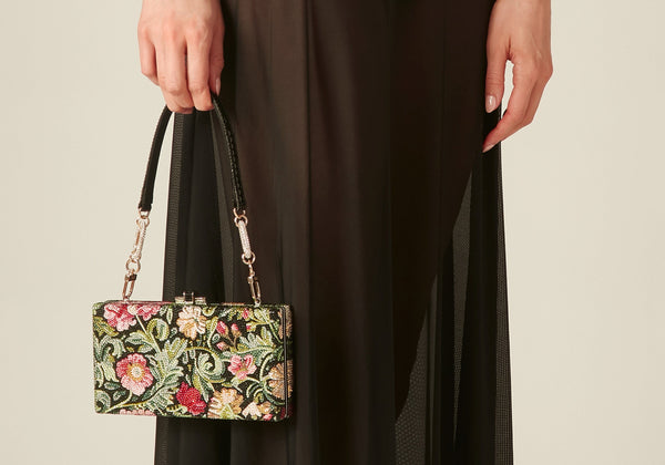 judith leiber Sleek Rectangle Radiant Vines