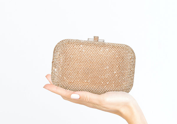 Judith Leiber Slide Lock Crimson