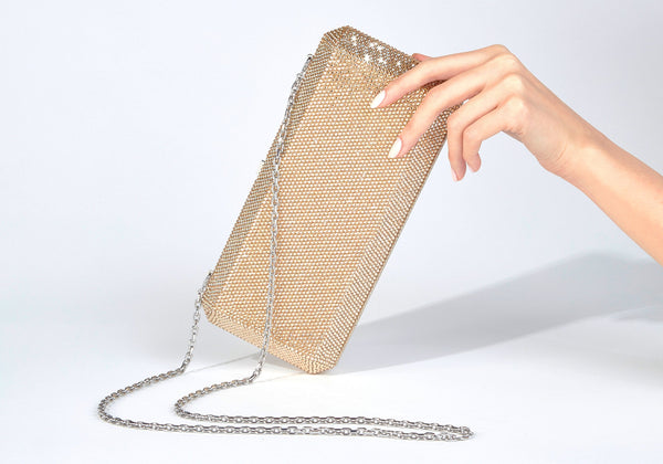 Judith Leiber Slim Rectangle Champagne