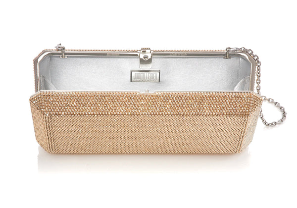 judith leiber Slim Rectangle Champagne