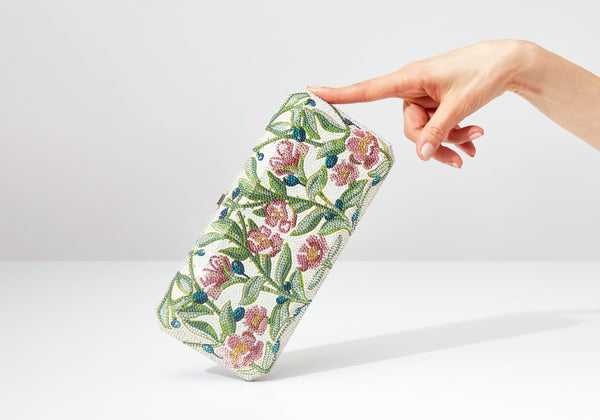 judith leiber Slim Rectangle Flowery Dale