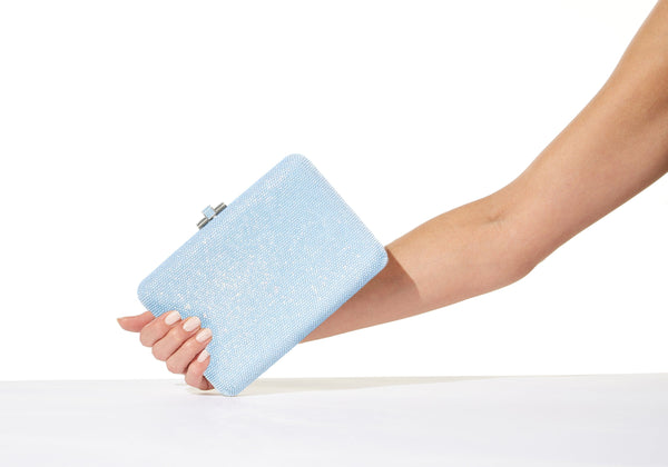 judith leiber Slim Slide Blue Opal