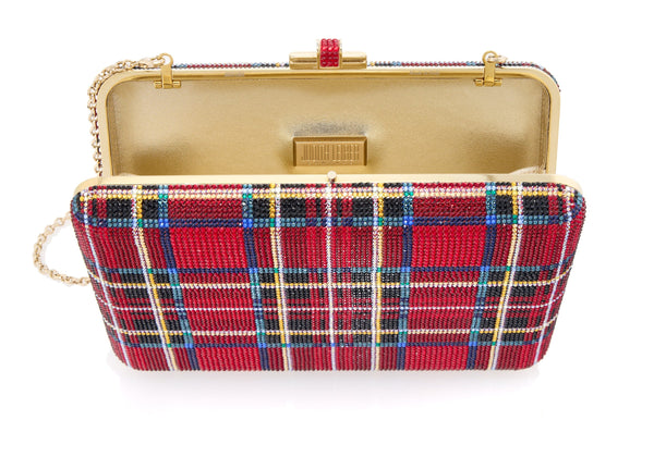 Judith Leiber Slim Slide Royal Stewart