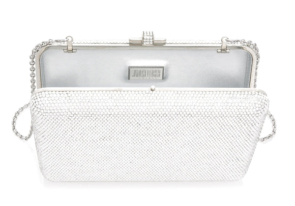 Judith Leiber Slim Slide Silver