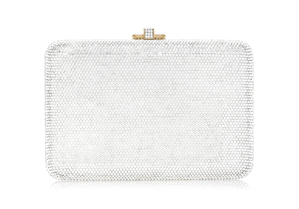 Judith Leiber Slim Slide Silver