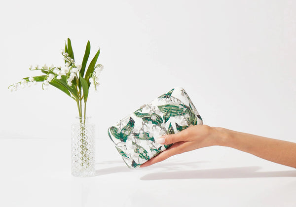 judith leiber Smooth Rectangle Lily Belles