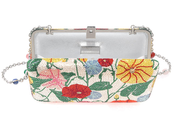 Judith Leiber Smooth Rectangle Moon Flower