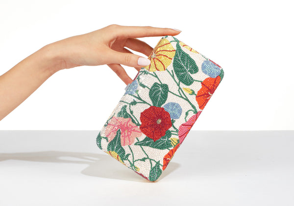 judith leiber Smooth Rectangle Moon Flower