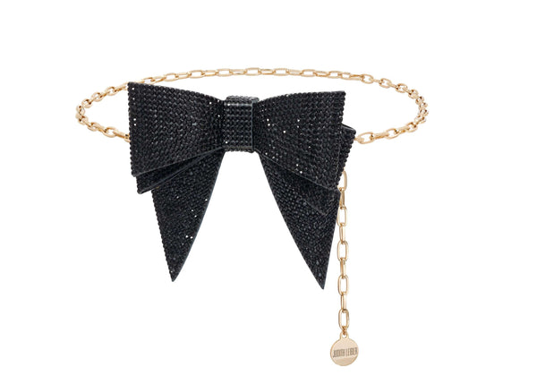 judith leiber Soft Bow Belt Black