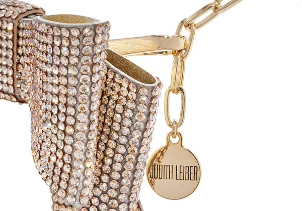 Judith Leiber Soft Bow Belt Champagne