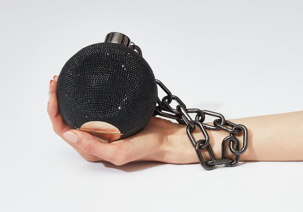 judith leiber Sphere Ball and Chain Black