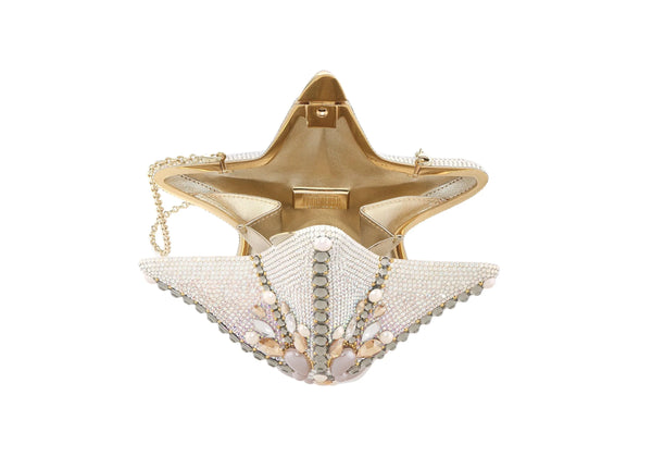 Judith Leiber Starfish Astro White Opal