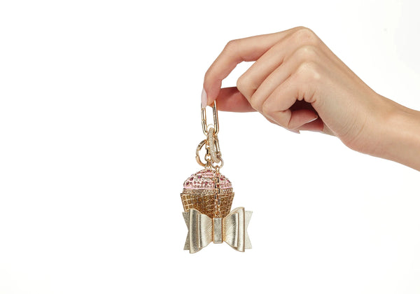 judith leiber Strawberry Cupcake Charm Set