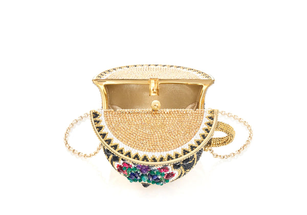 Judith Leiber Teacup Purse - Teacup Royal-Tea