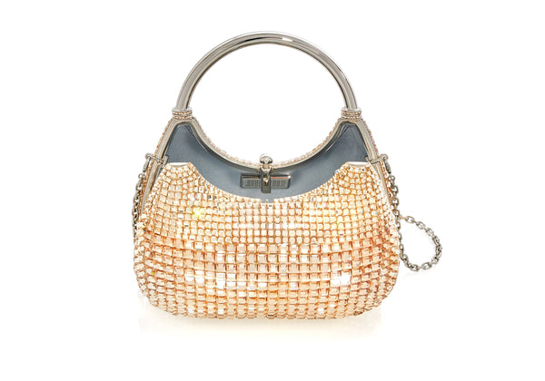 Judith Leiber Top Handle Squares Champagne