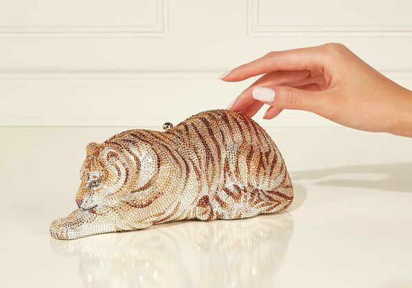 judith leiber Wildcat Golden Cub