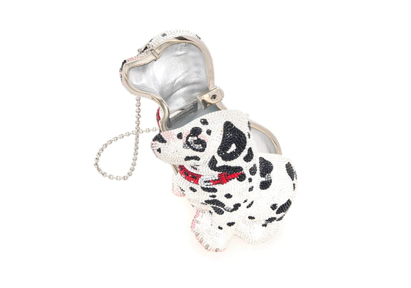 Judith Leiber Puppy Lucky Crystal Dog Minaudiere Clutch