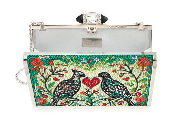 Judith Leiber Tall Slender Rectangle Midnight Raven