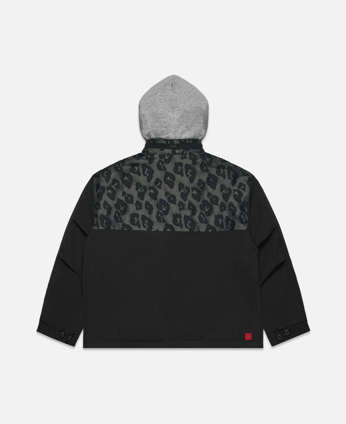 juice 2 In 1 M-65 Leopard Jacket (Black)