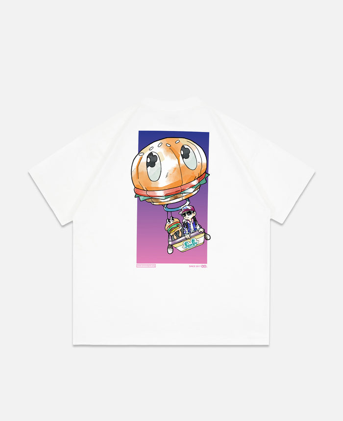 juice Anime Air Balloon T-Shirt (White)