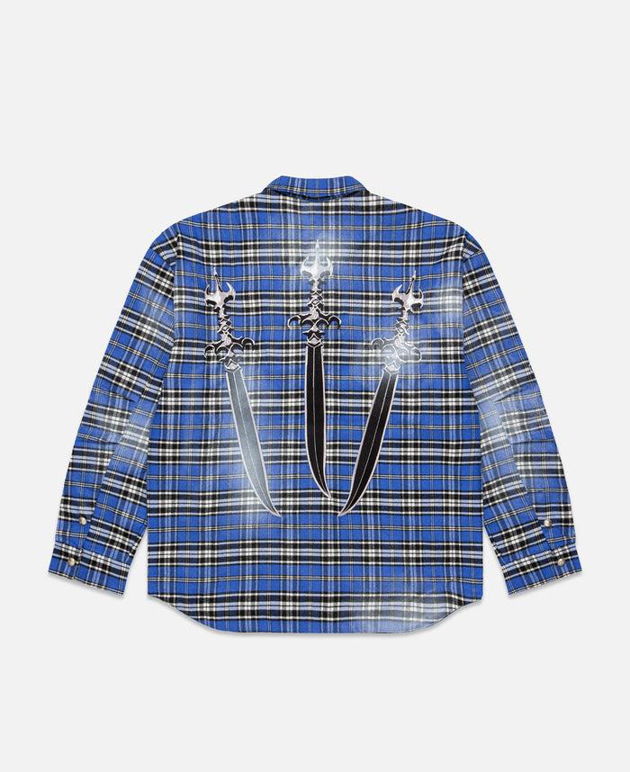 juice Arab Sword Flannel Shirt (Blue)