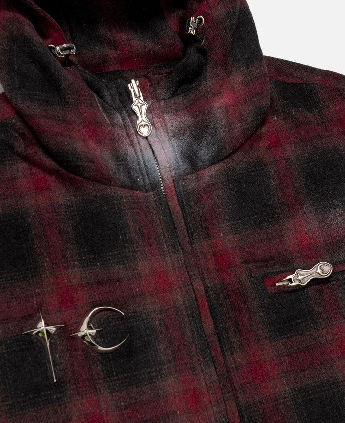 Juice Arab Sword Flannel Zip-Up (Red)