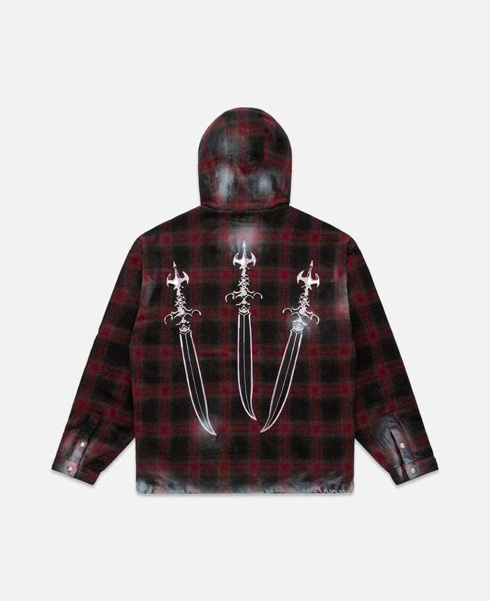 juice Arab Sword Flannel Zip-Up (Red)