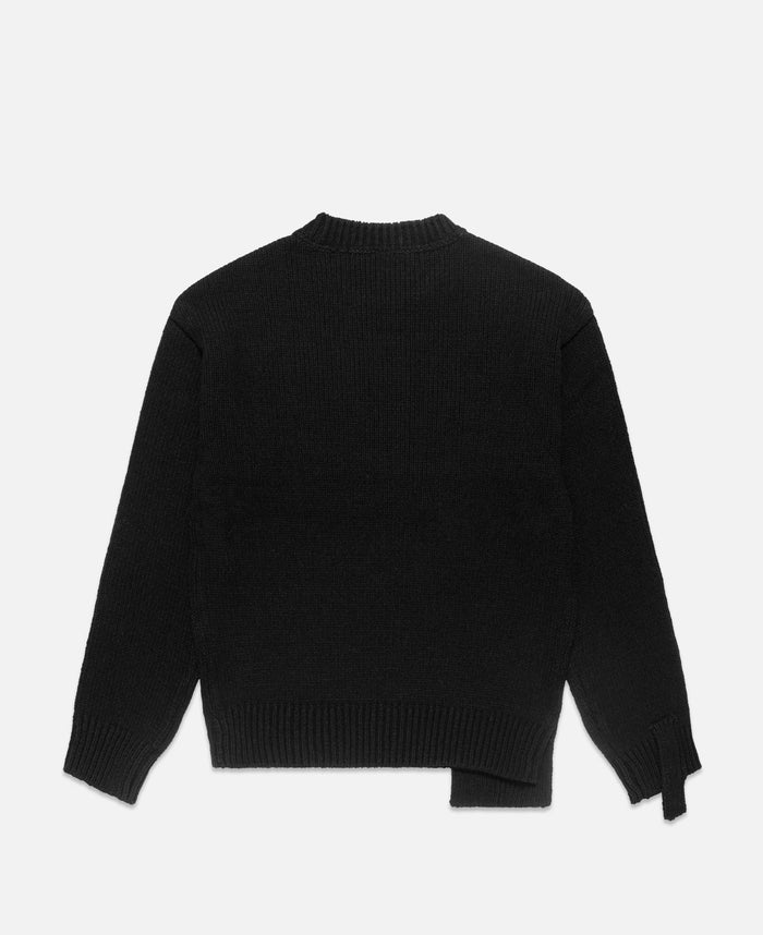 juice Argyle Crew-neck Sweater (Black)