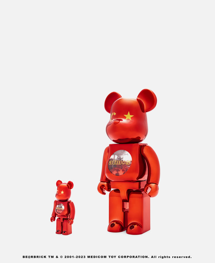 Juice Be Rbrick CLOTTEE X Atmos 100% & 400% Set (Red)
