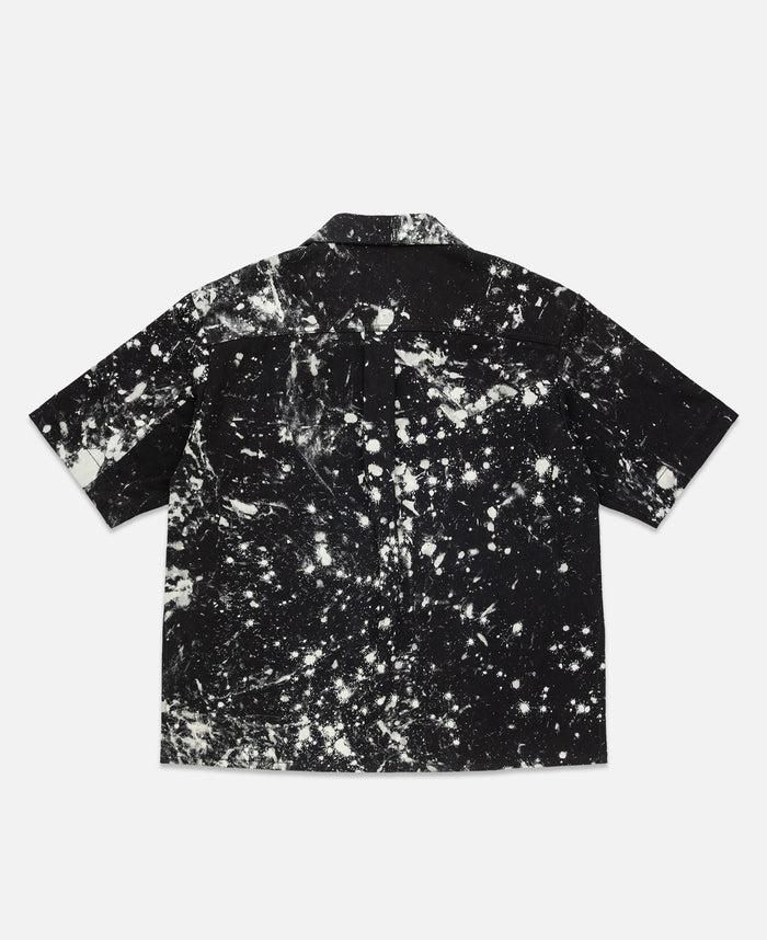 juice Bleach Splatter Boxy Boy Shirt Black)