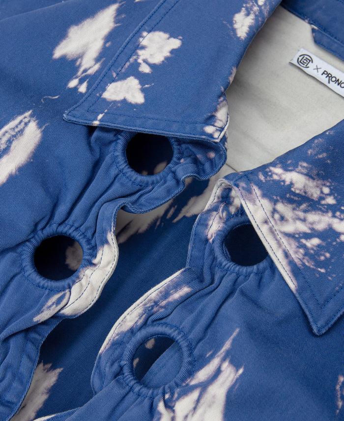 Juice Bleached Color Work Jacket (Navy)