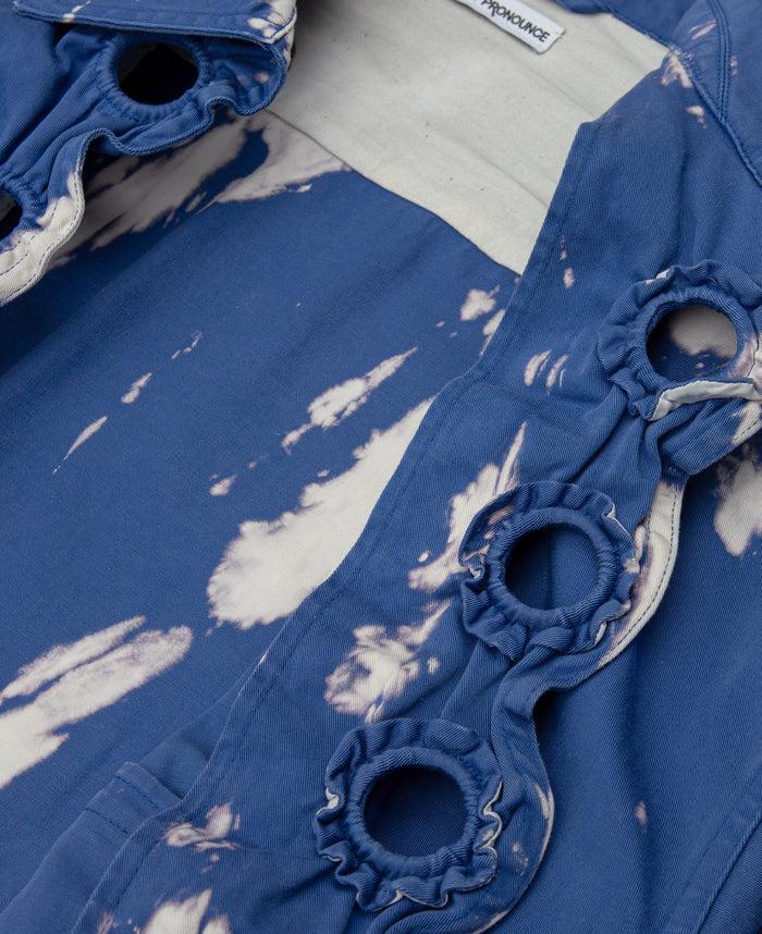 Juice Bleached Color Work Jacket (Navy)