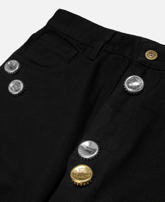 Juice Bottle Cap Pants.1 (Black)
