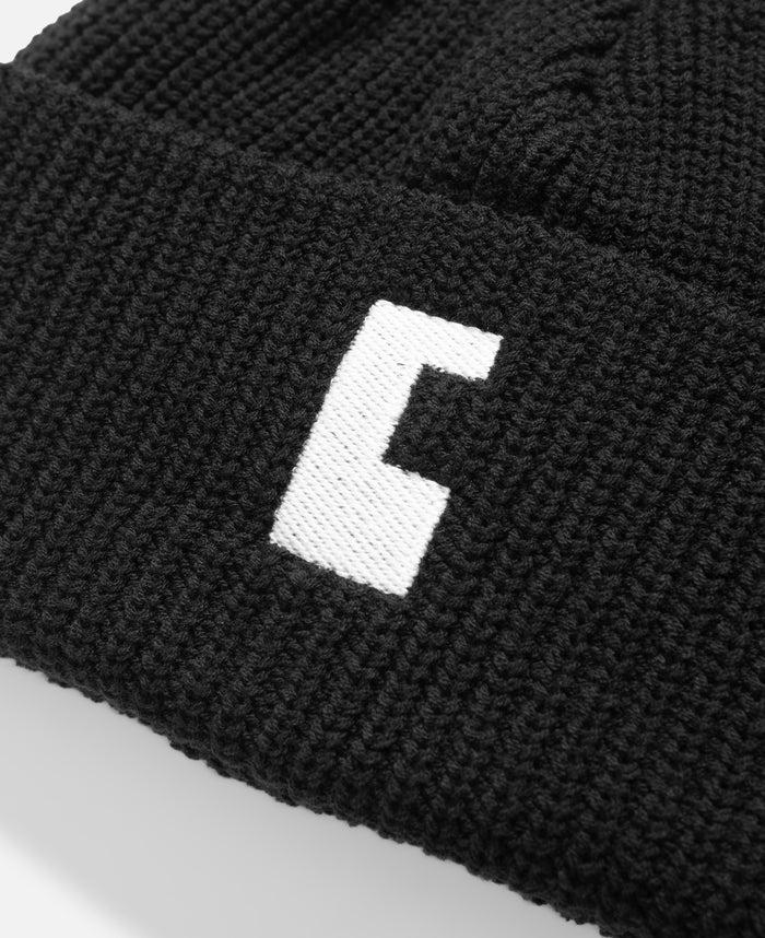Juice 'C' Cotton Knit Cap 001 (Black)