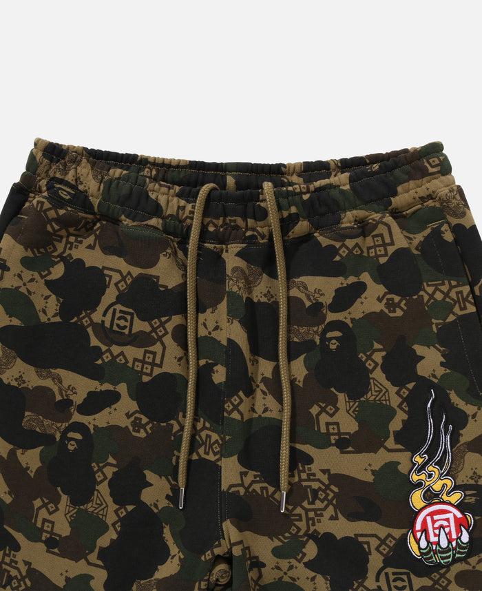 Juice Camo Logo Sweat Pants (Olive)