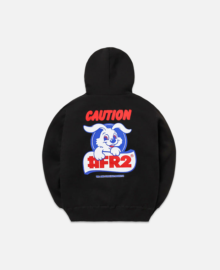 juice Caution Rabbit Hoodie (Black)