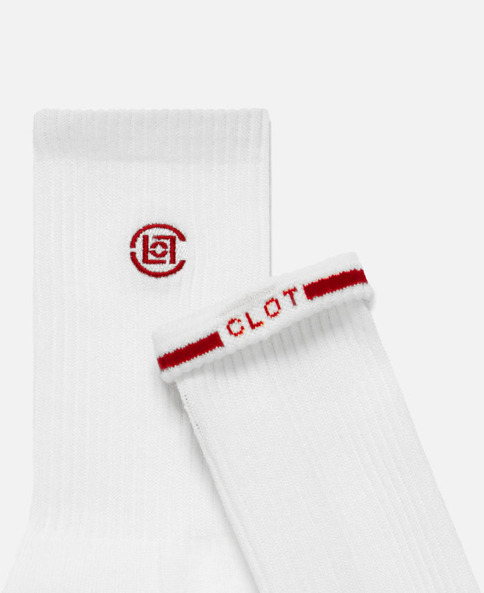juice CLOT Logo Socks (White)