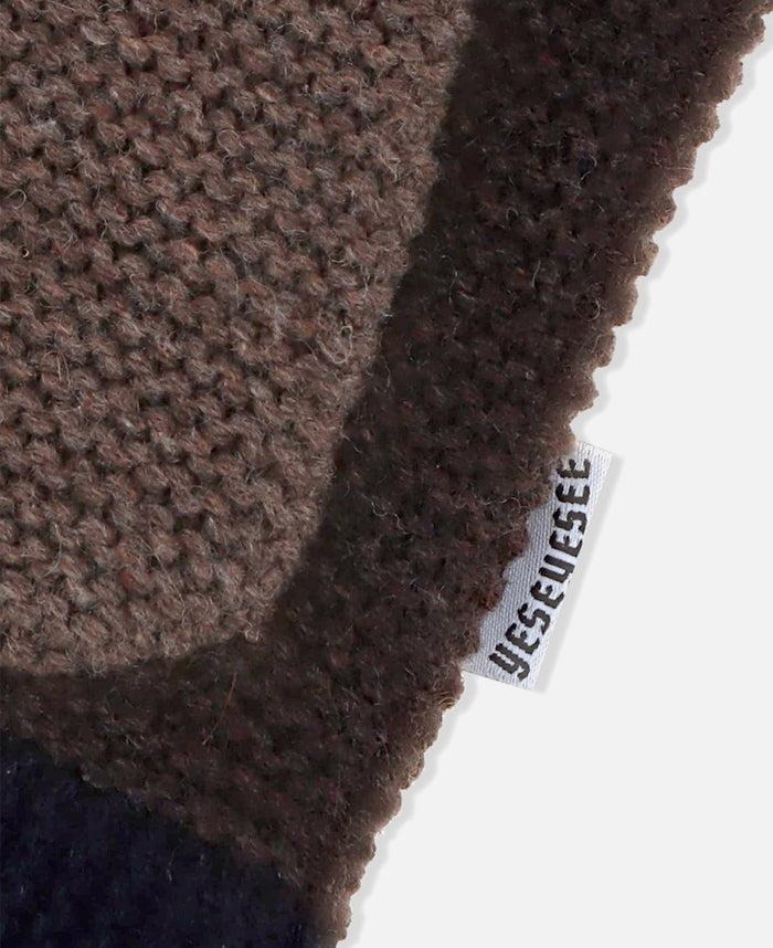 Juice Color Block Croche Knit Zip Up (Multi)