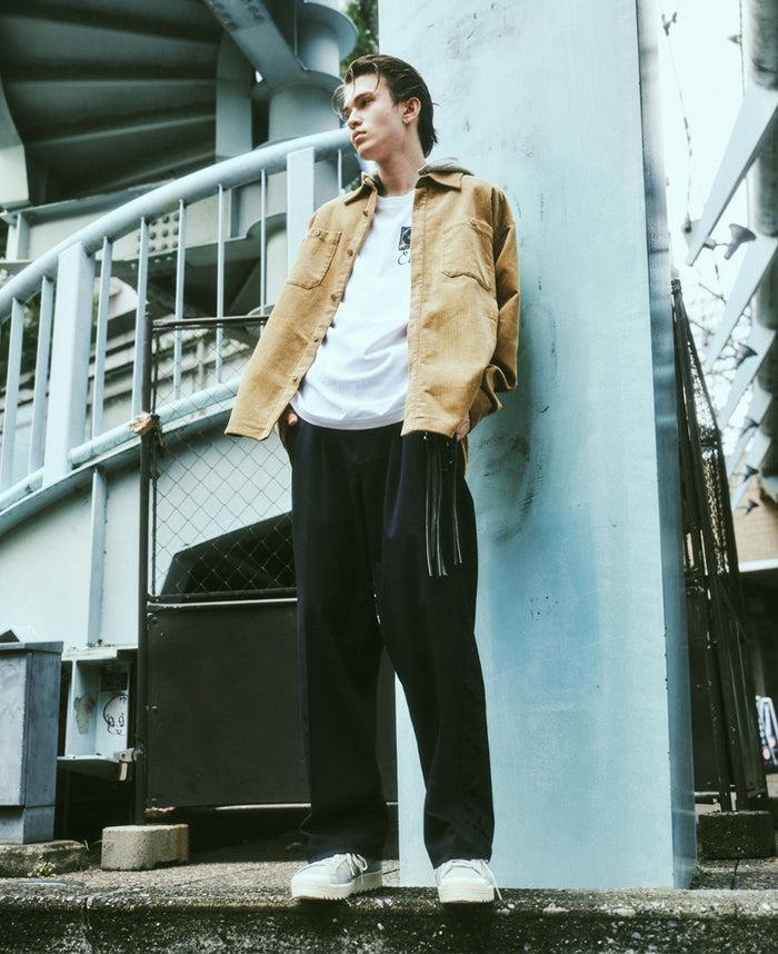 juice Corduroy Hooded Shirt (Beige)